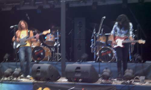 Band on Lorry Trailer as stage