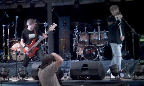 Band on Lorry Trailer as stage