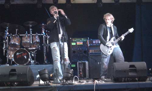 Band on Lorry Trailer as stage