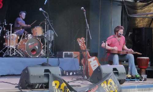 Band on Lorry Trailer as stage