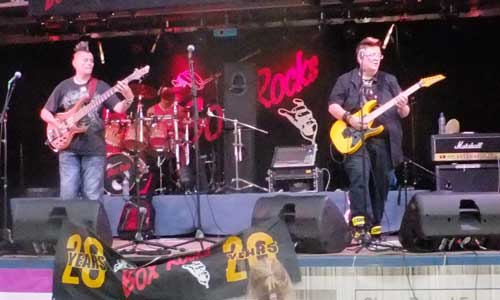 Band on Lorry Trailer as stage