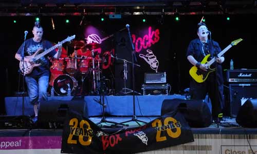 Band on Lorry Trailer as stage