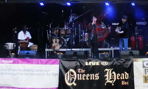 Band on Lorry Trailer as stage