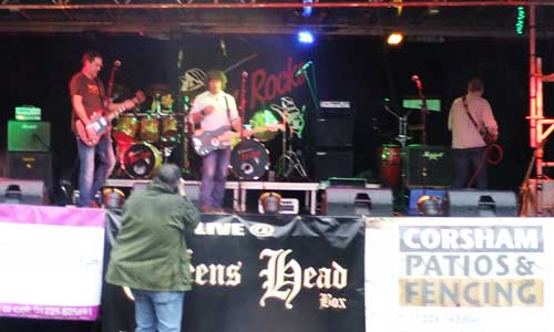 Band on Lorry Trailer as stage