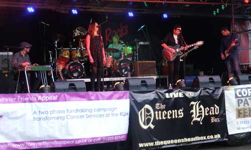 Band on Lorry Trailer as stage