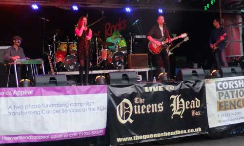 Band on Lorry Trailer as stage